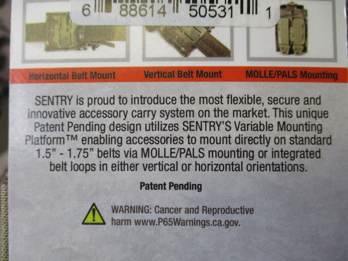 Lot of 4 New Tactical MOLLE Pouches Condor & SENTRY Coyote Tan Utility Medical