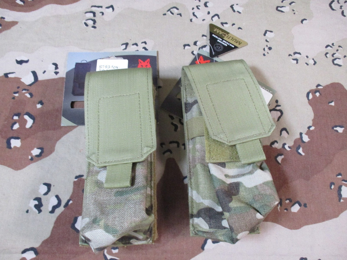 Fox Tactical universal tourniquet pouch 2 pack in MultiCam