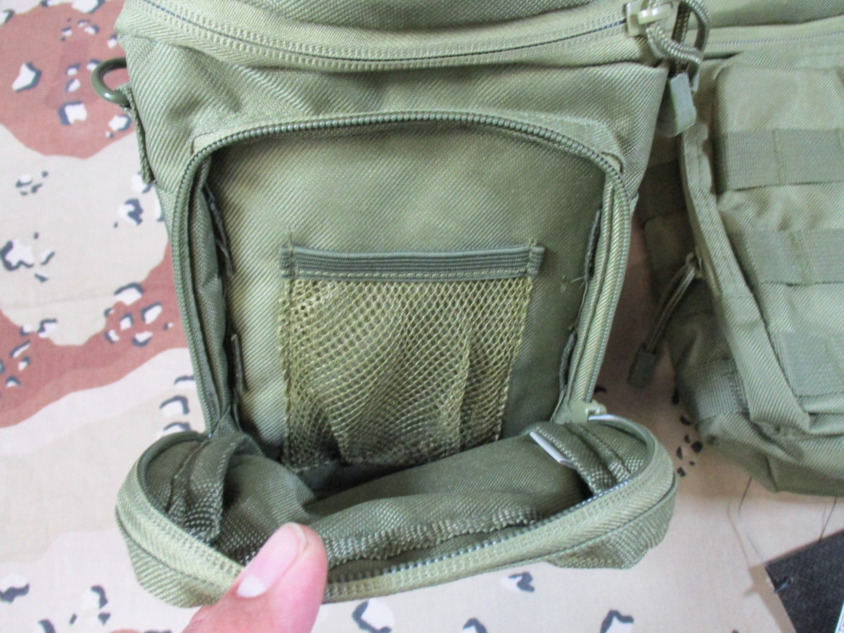 2x VISM Tactical MOLLE Utility Nalgene Bottle Pouch Olive Drab Green CVWBC2948G