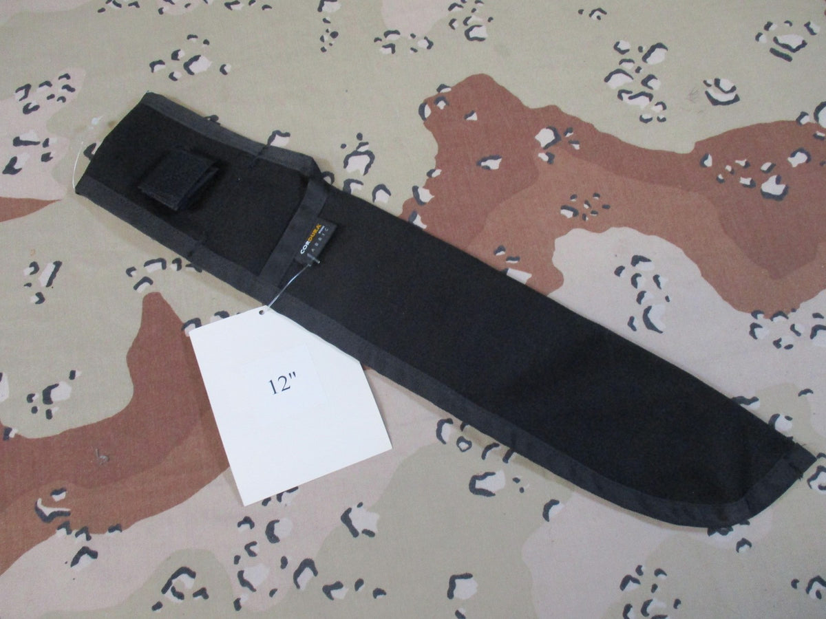 12-Inch Machete Sheath Black Nylon Cordura Fabric Replacement Cover