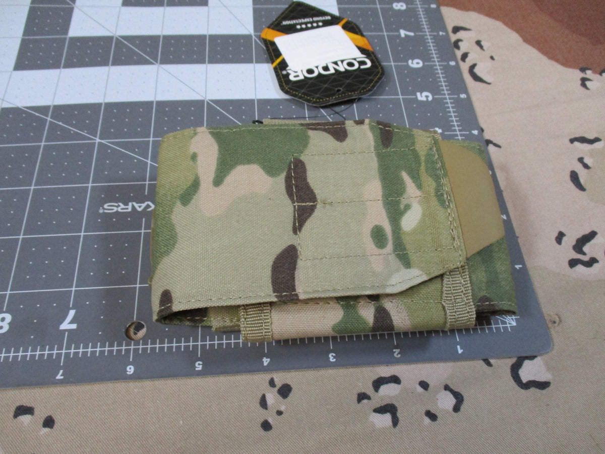 2x New Condor Tech Sheath Plus MOLLE Pouches MultiCam Tactical Phone Holder