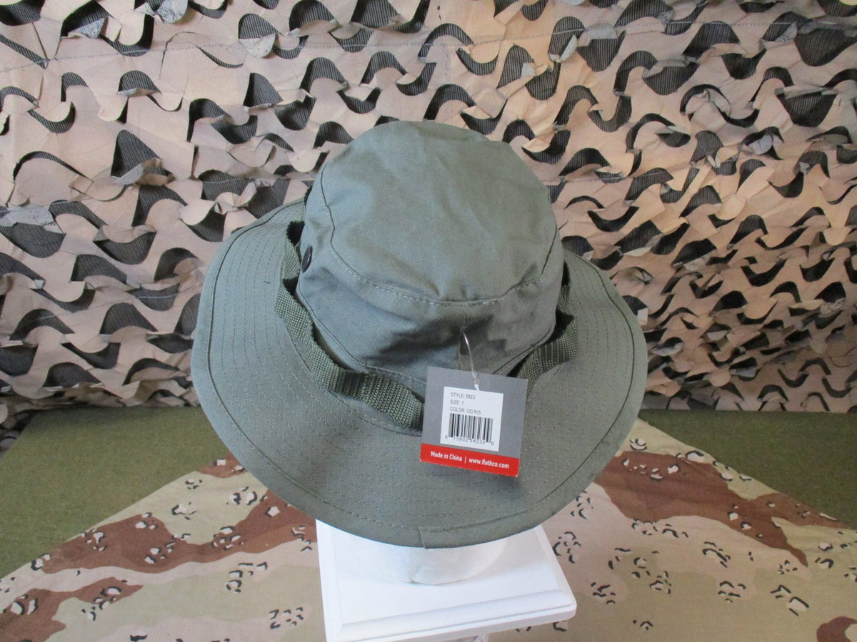 New Rothco Boonie Hat Olive Drab Rip-Stop Military Style Sun Hat Size 7