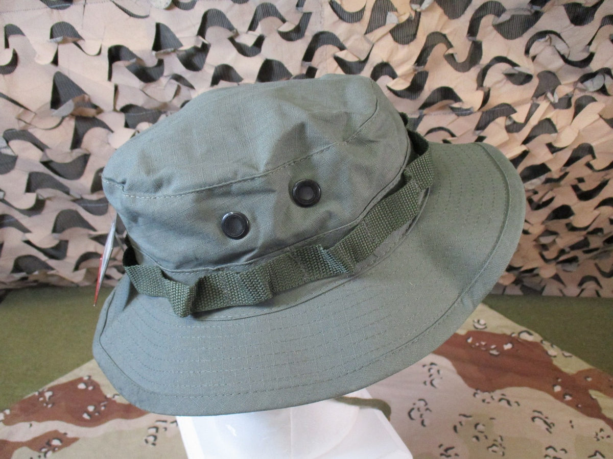 New Rothco Boonie Hat Olive Drab Rip-Stop Military Style Sun Hat Size 7