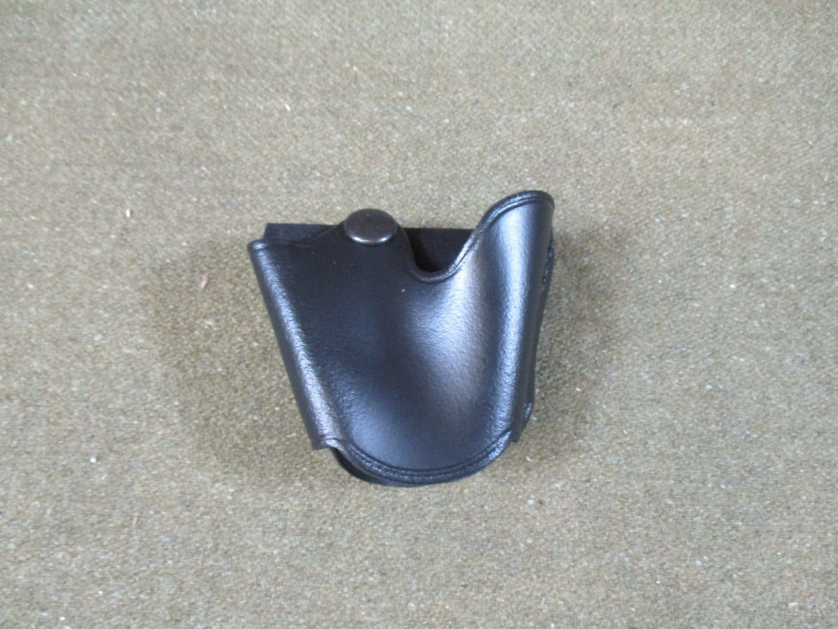 Perfect Fit Leather Quick Release Handcuff Case Black Snap Made in USA New