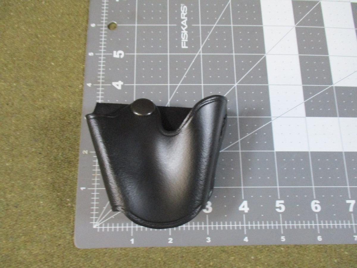 Perfect Fit Leather Quick Release Handcuff Case Black Snap Made in USA New