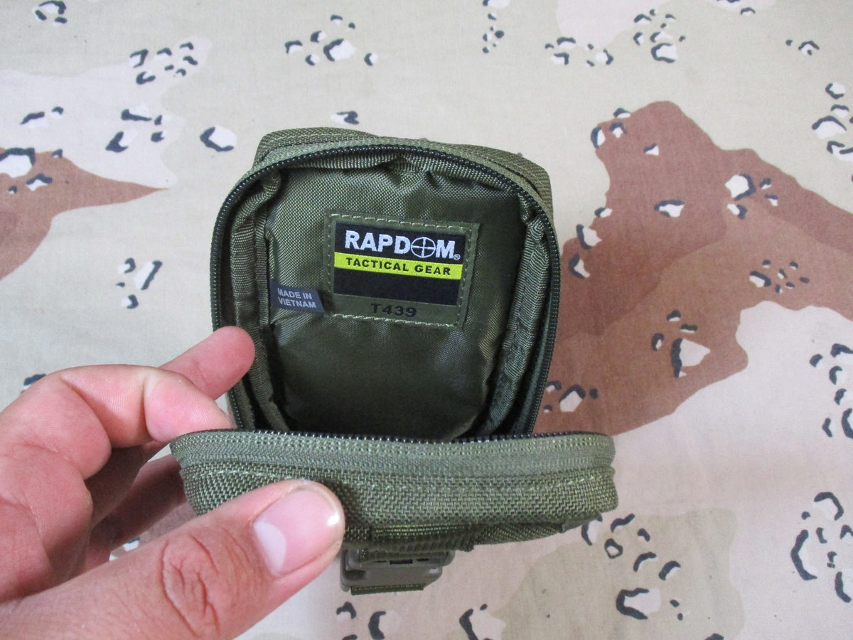 Rapdom T439 Tactical MOLLE Pouch Olive Drab Cordura Gear Padded Pouch