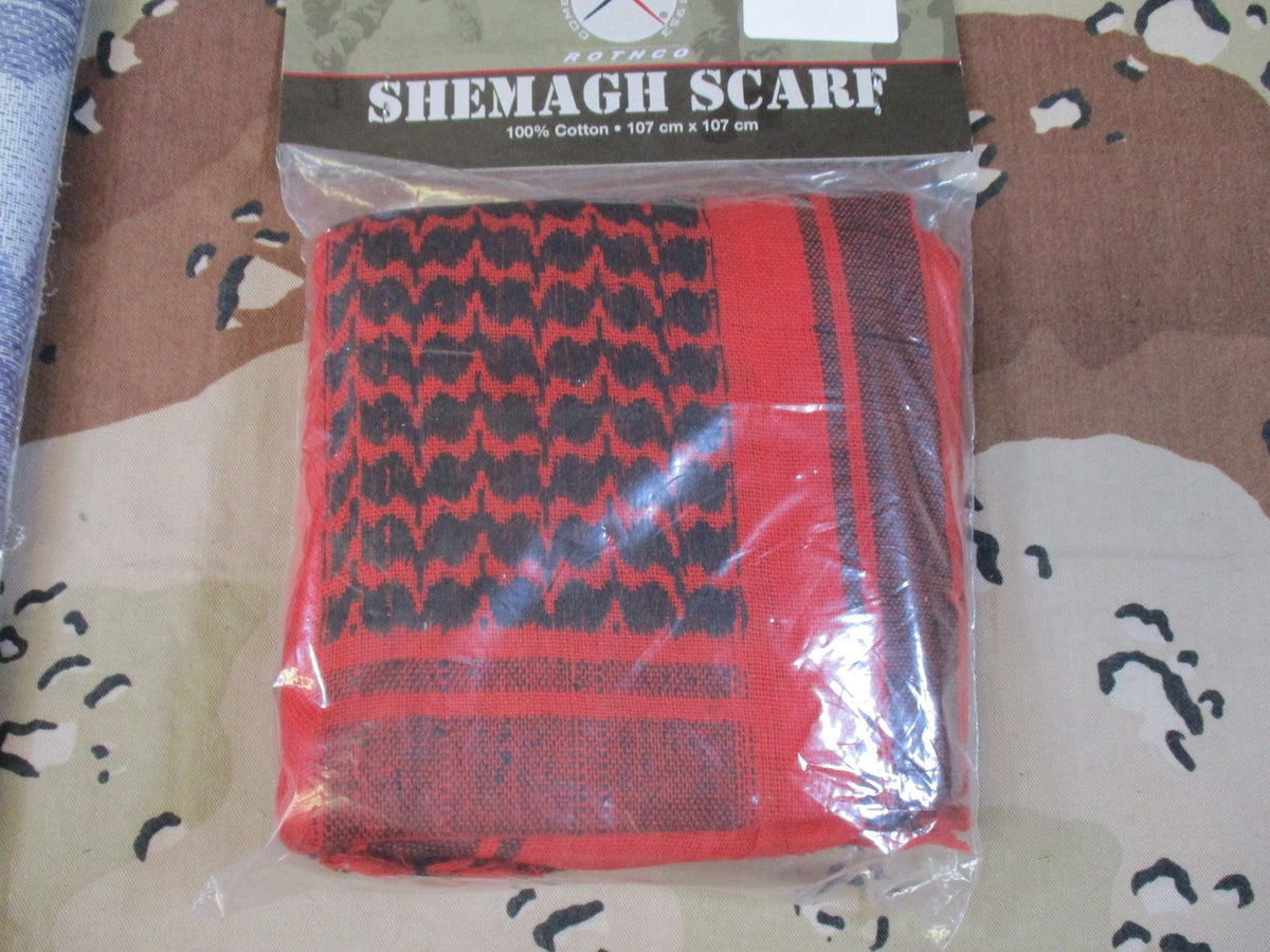 3‑Pack Shemagh Set – Rothco Black/White, Rothco Red/Black, Rapid Dominance