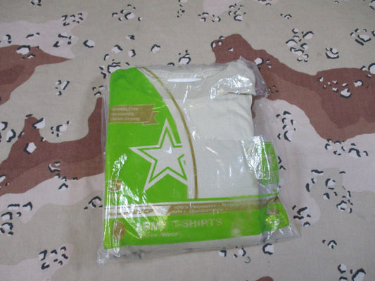 New 3-Pack US Army Moisture Wicking Crew Neck T-Shirts Tan Small 100% Polyester