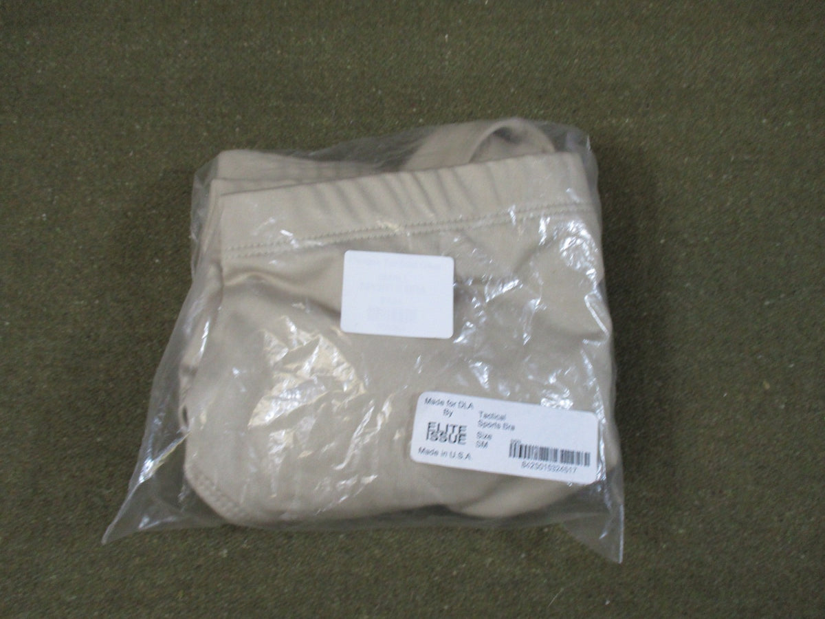 2x New Elite Issue Tactical Sports Bra Tan Size Small Military Issue USA Made