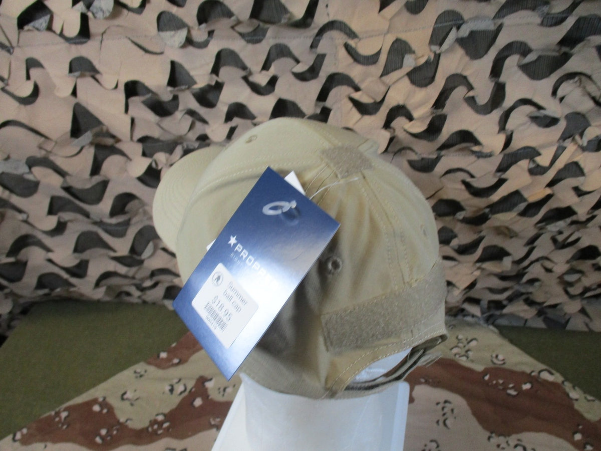 New Propper Summerweight Tactical Cap Khaki Adjustable Patch Hat F55153C250