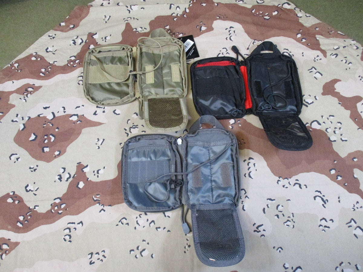 3x VISM by NCStar MOLLE Compact Vertical Accessory Pouches Tan Gray Red New