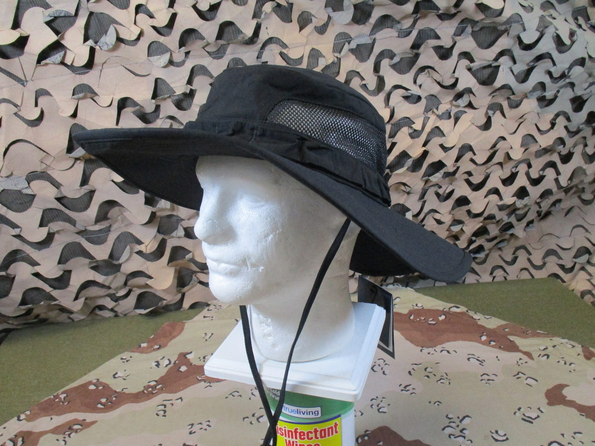 New Propper Men's Sun Hat Boonie UPF 50 Wide Brim Breathable Black L/XL