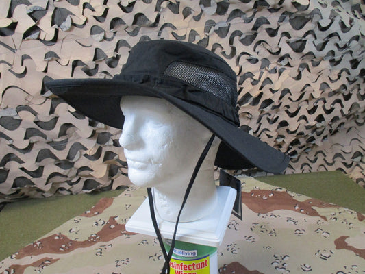 New Propper Men's Sun Hat Boonie UPF 50 Wide Brim Breathable Black L/XL