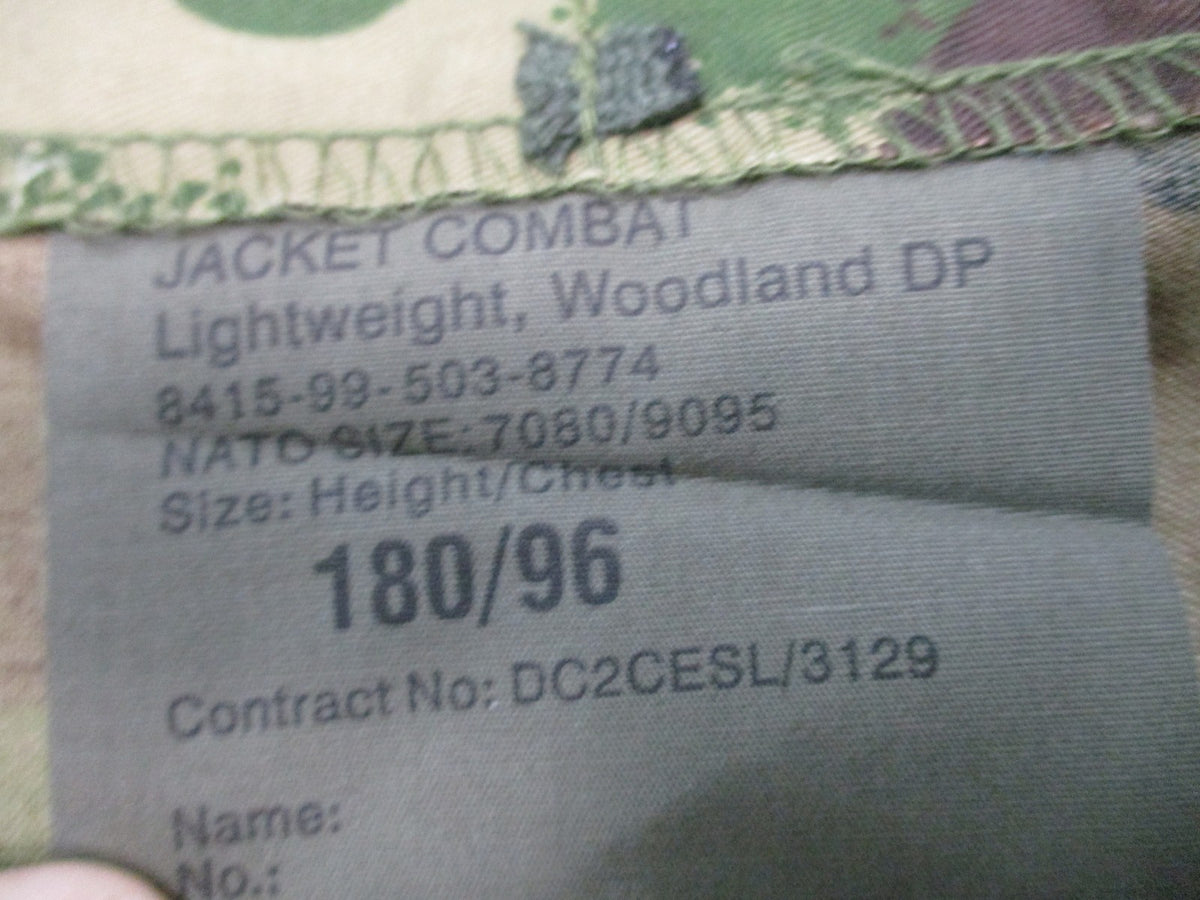 British Army Soldier 95 Woodland DPM Combat Jacket 180/96 Medium 38 Chest