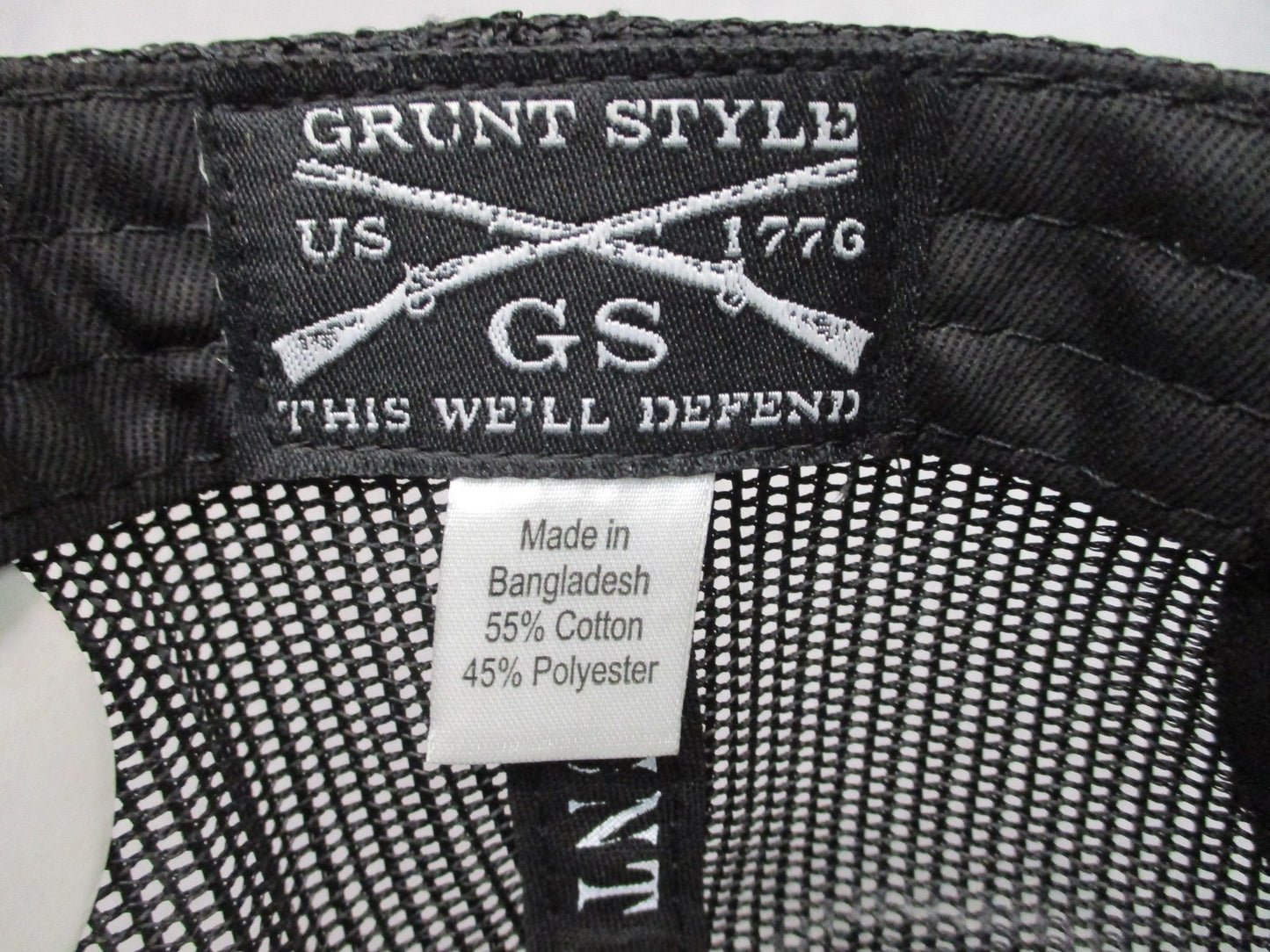 New Grunt Style This We'll Defend Woodland Camo Mesh Snapback Hat Leather Patch