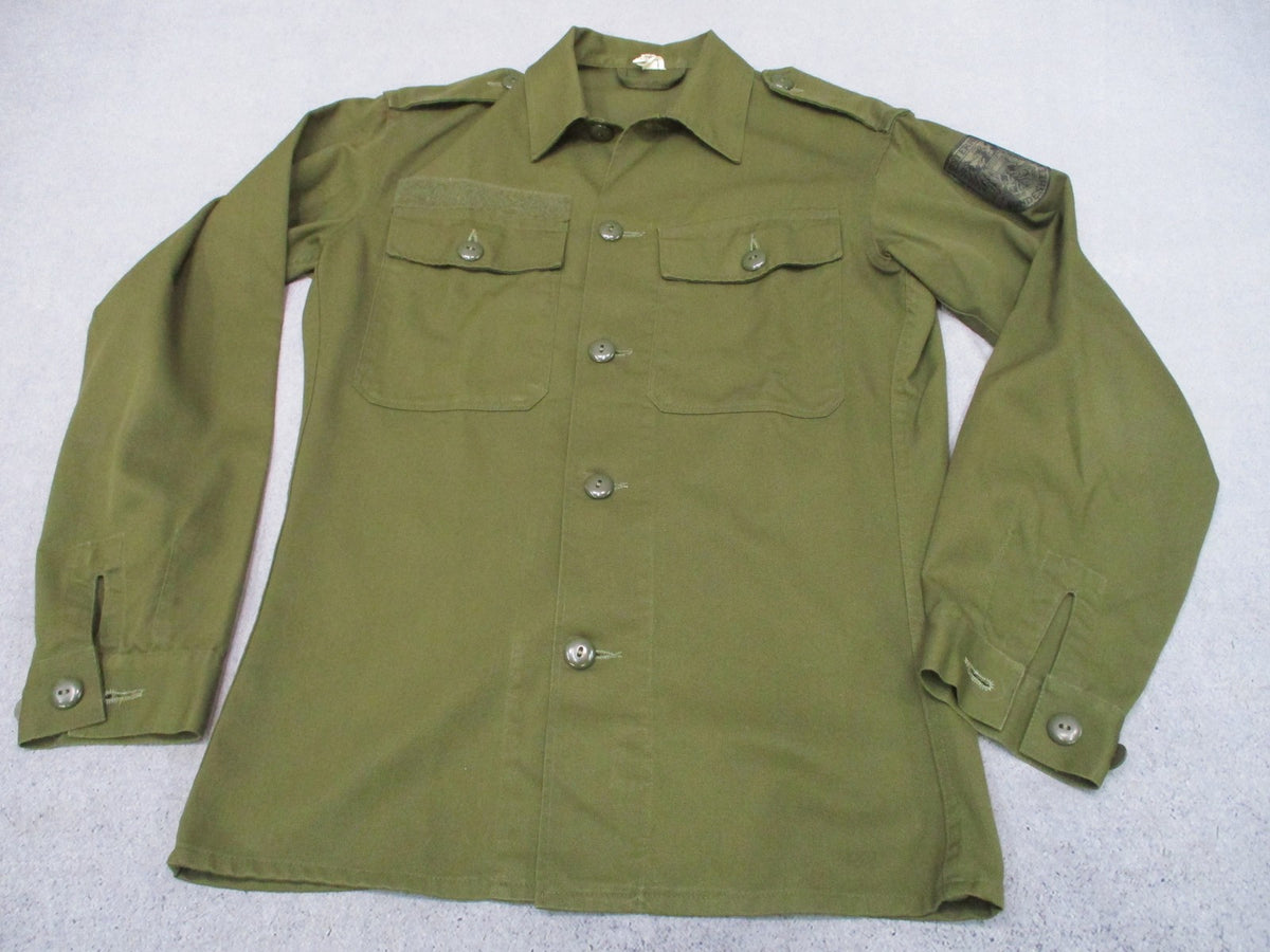 Vintage 1980 Austrian Army Bundesheer M75 Field Shirt 88-92 Small Regular