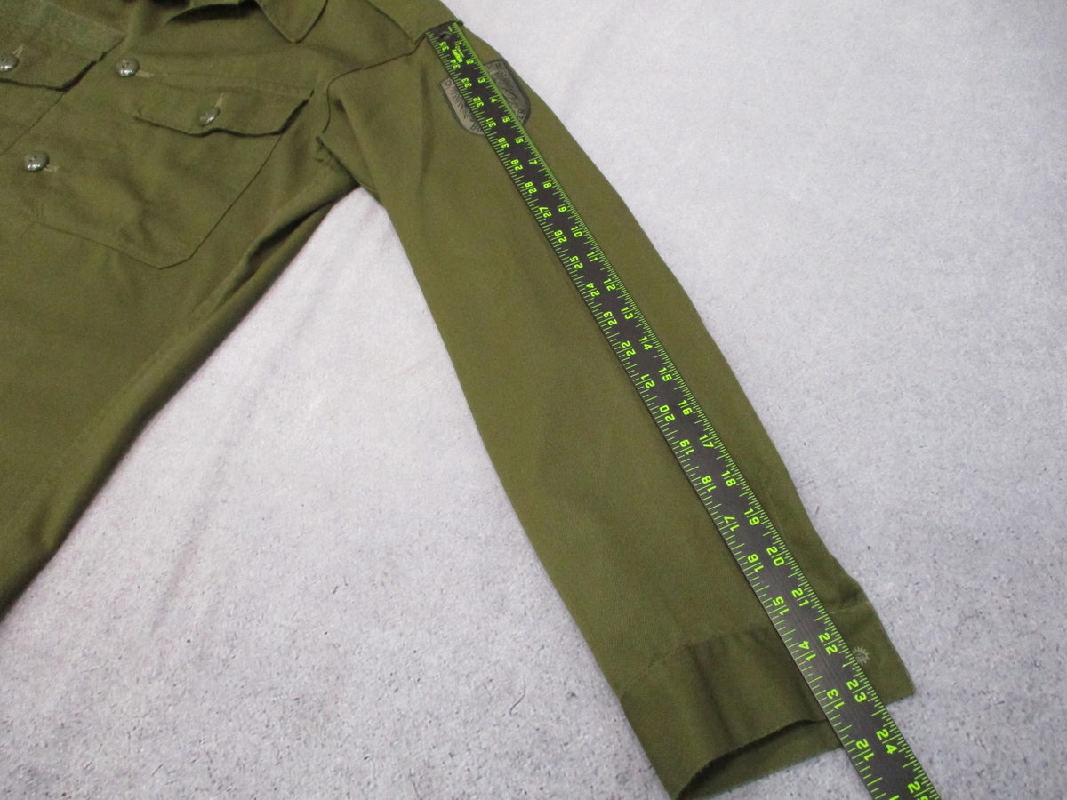 Vintage 1980 Austrian Army Bundesheer M75 Field Shirt 88-92 Small Regular