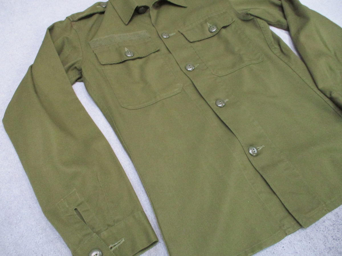 Vintage 1980 Austrian Army Bundesheer M75 Field Shirt 88-92 Small Regular