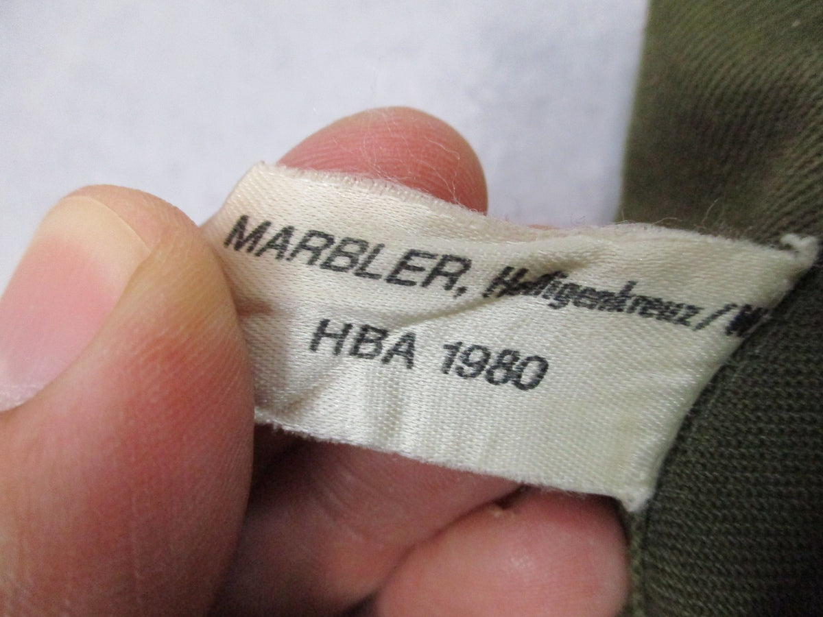 Vintage 1980 Austrian Army Bundesheer M75 Field Shirt 88-92 Small Regular