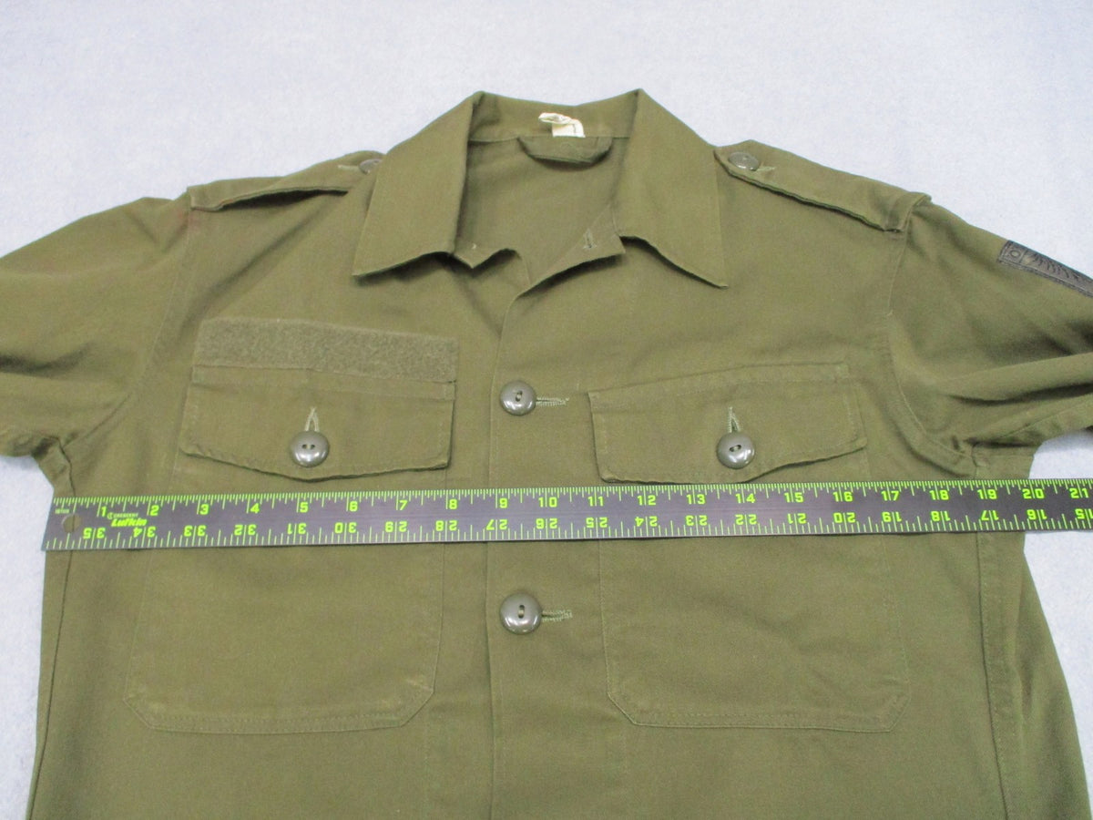 Vintage 1980 Austrian Army Bundesheer M75 Field Shirt 88-92 Small Regular