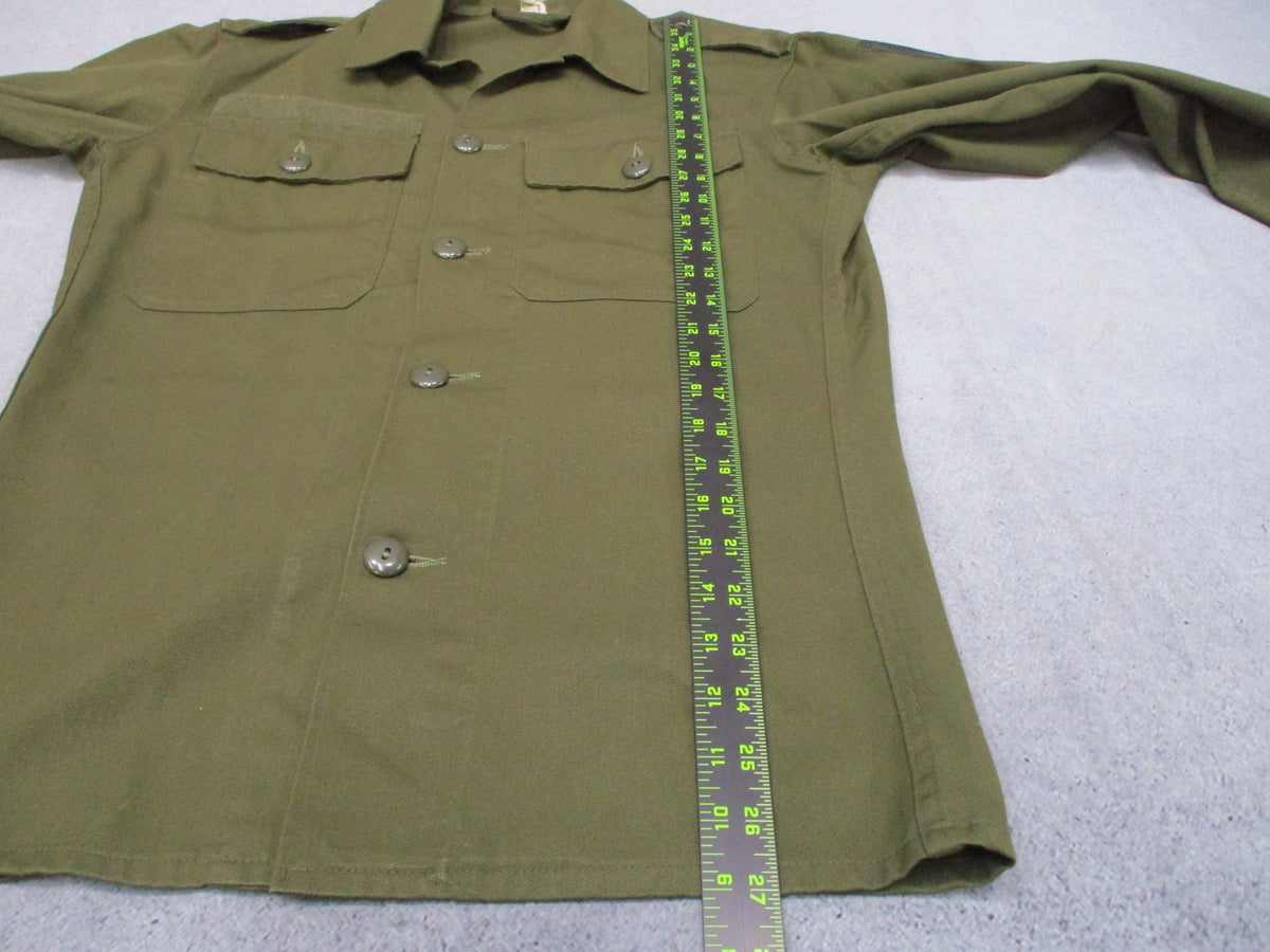 Vintage 1980 Austrian Army Bundesheer M75 Field Shirt 88-92 Small Regular
