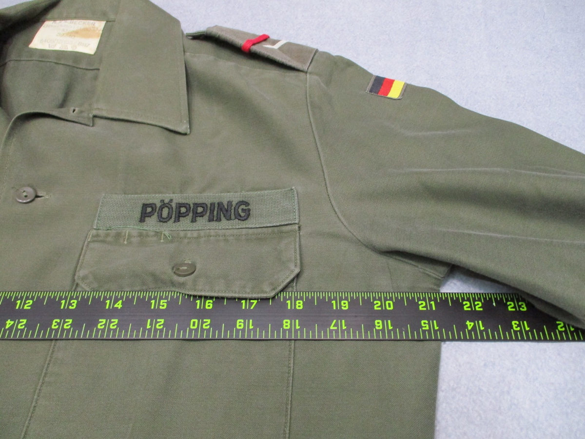 Vintage 1979 West German Army Bundeswehr Moleskin Field Shirt 39/40 Medium