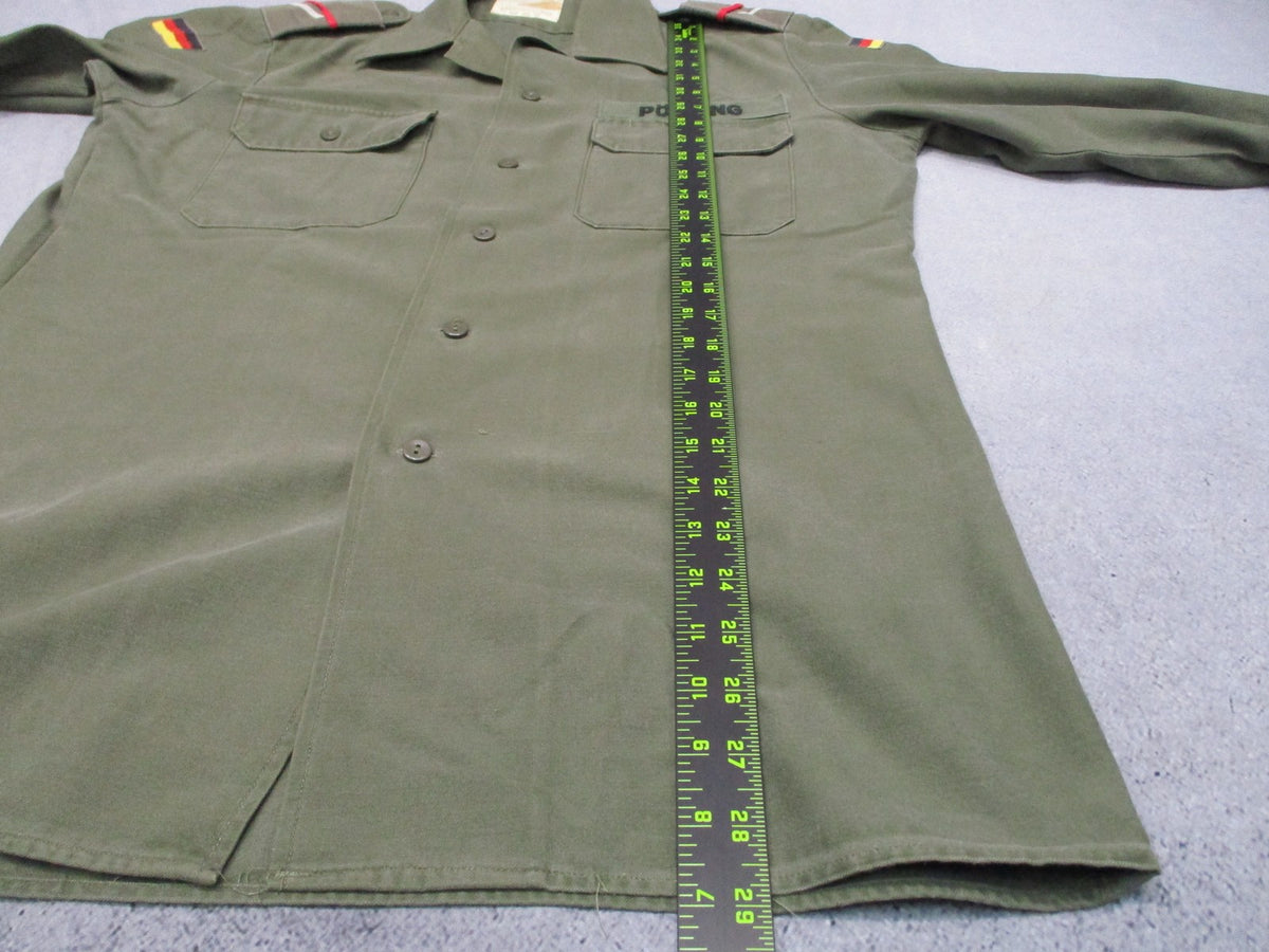 Vintage 1979 West German Army Bundeswehr Moleskin Field Shirt 39/40 Medium