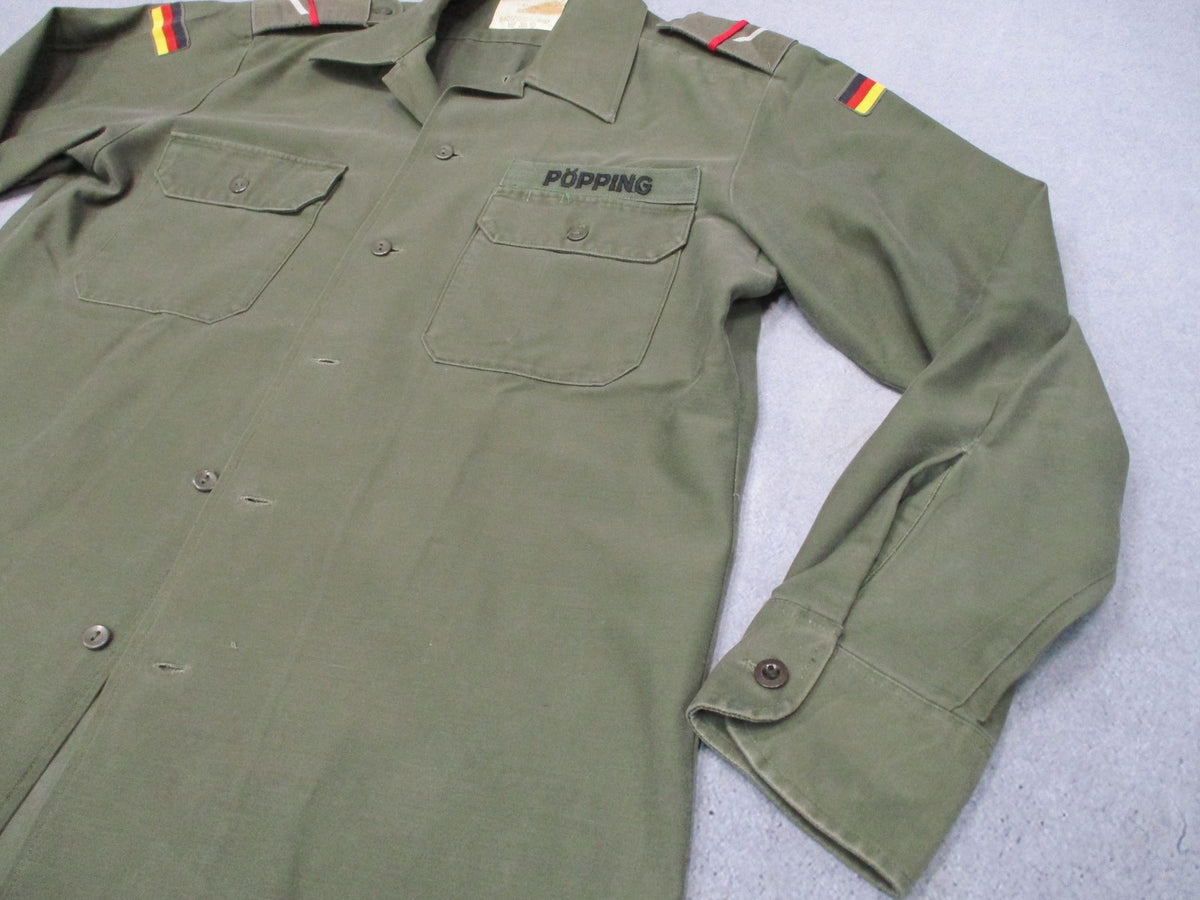 Vintage 1979 West German Army Bundeswehr Moleskin Field Shirt 39/40 Medium