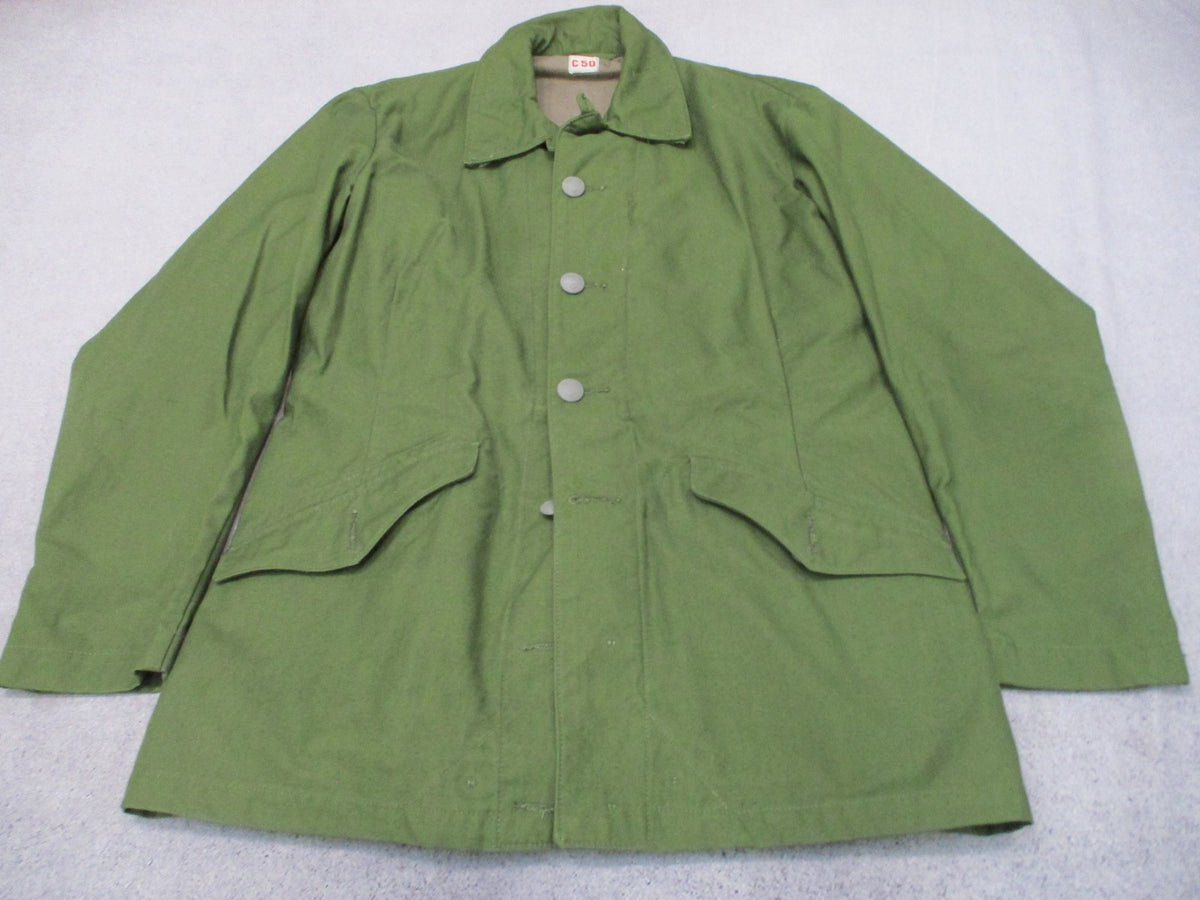 Vintage Swedish Army M59 Field Jacket C50 40 Chest Olive Green 3 Crown