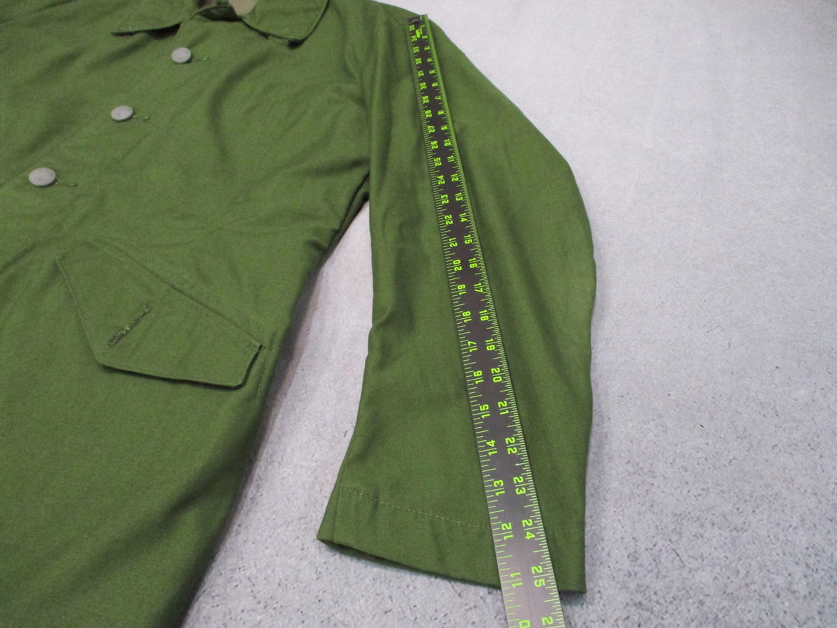 Vintage Swedish Army M59 Field Jacket C50 40 Chest Olive Green 3 Crown