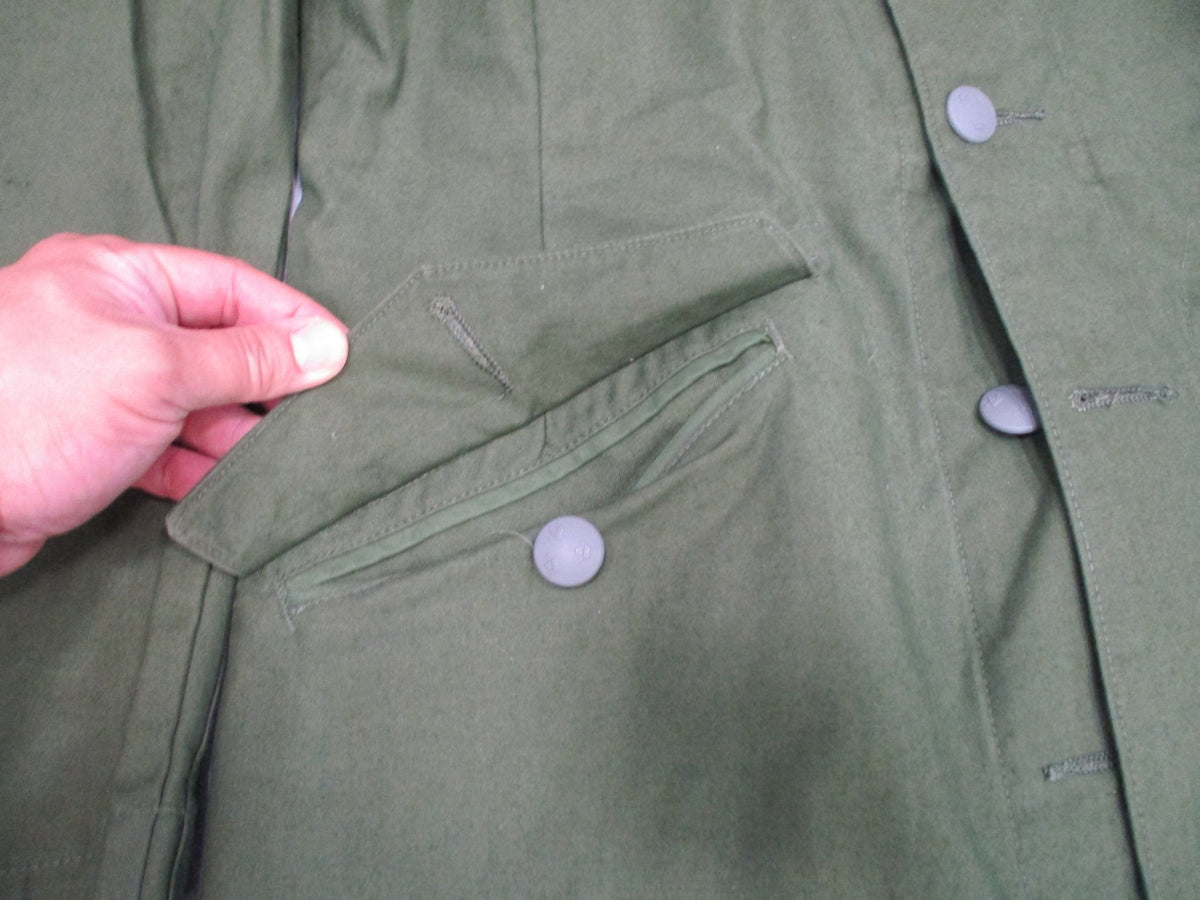 Vintage Swedish Army M59 Field Jacket C50 40 Chest Olive Green 3 Crown