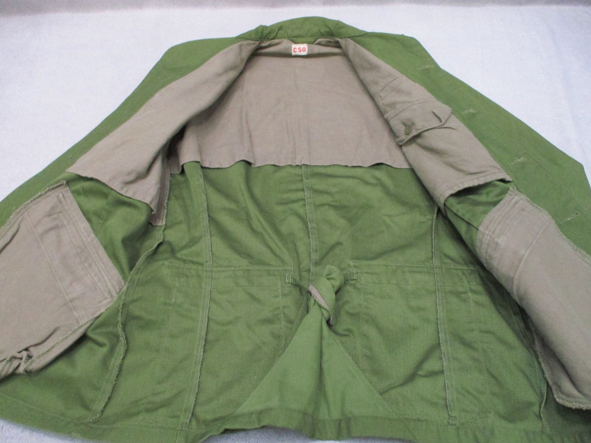 Vintage Swedish Army M59 Field Jacket C50 40 Chest Olive Green 3 Crown