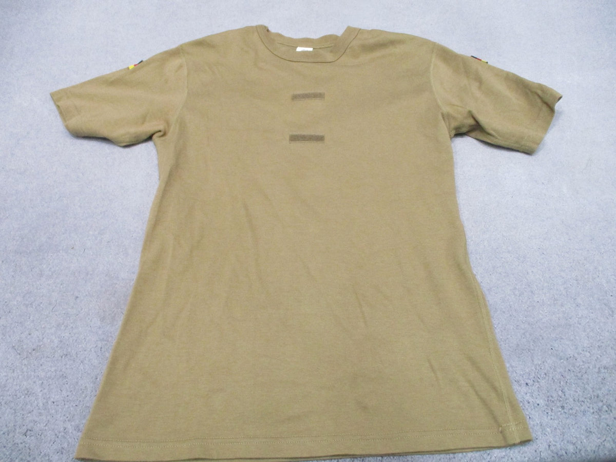 German Bundeswehr Tropical T-Shirt Tan Small 44/38 NSN 8420-12-395-2739