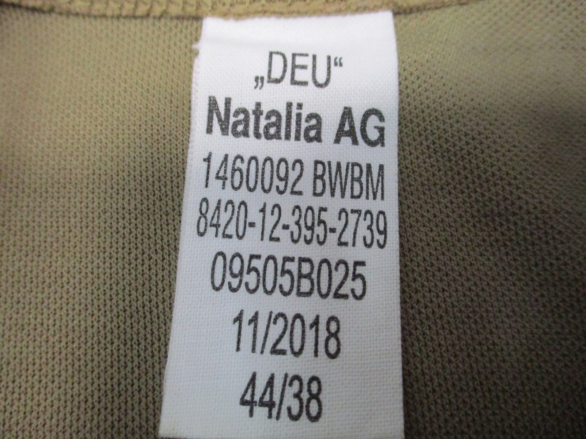 German Bundeswehr Tropical T-Shirt Tan Small 44/38 NSN 8420-12-395-2739