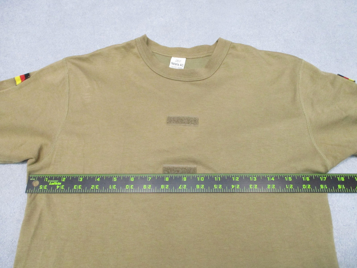 German Bundeswehr Tropical T-Shirt Tan Small 44/38 NSN 8420-12-395-2739
