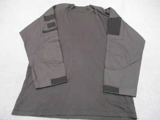 Rothco Tactical Combat Shirt Men's XL Black Long Sleeve Uniform Top