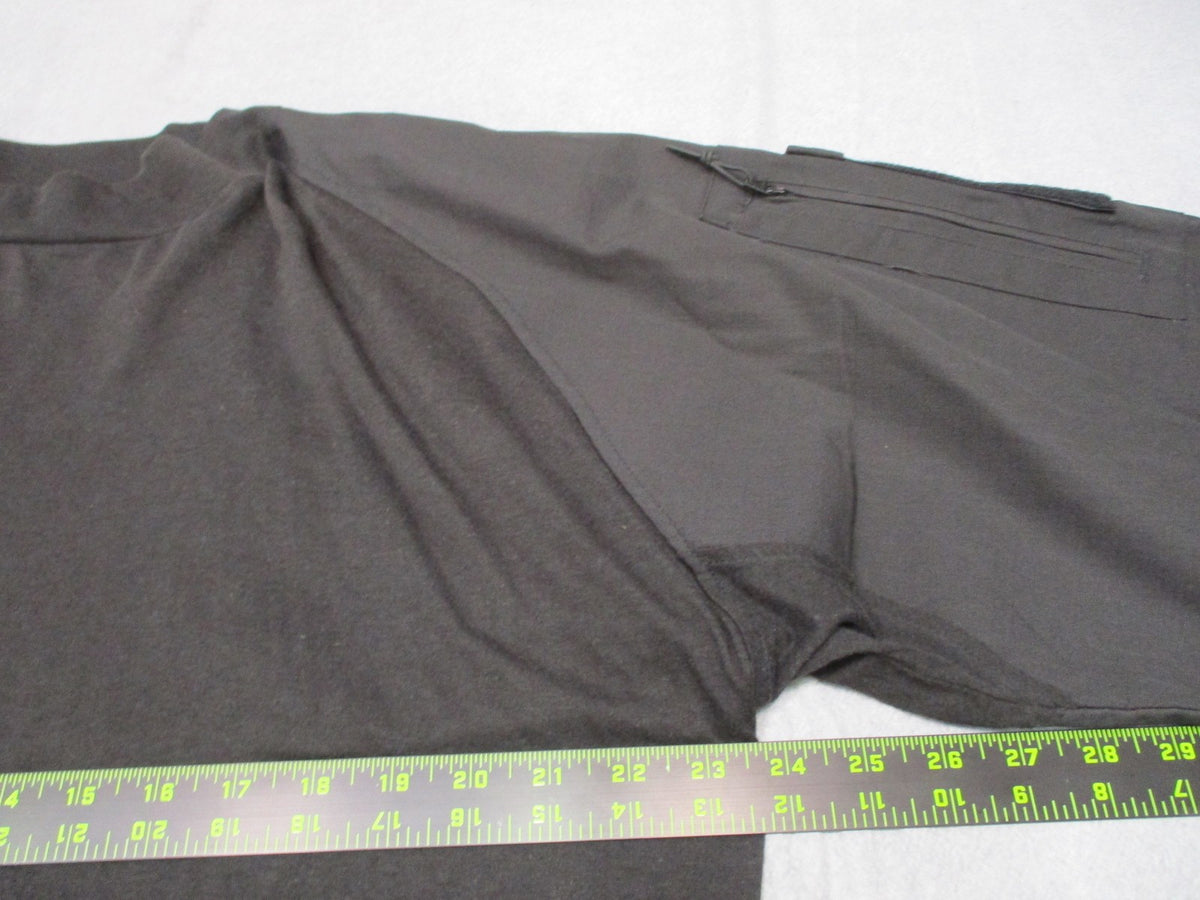 Rothco Tactical Combat Shirt Men's XL Black Long Sleeve Uniform Top