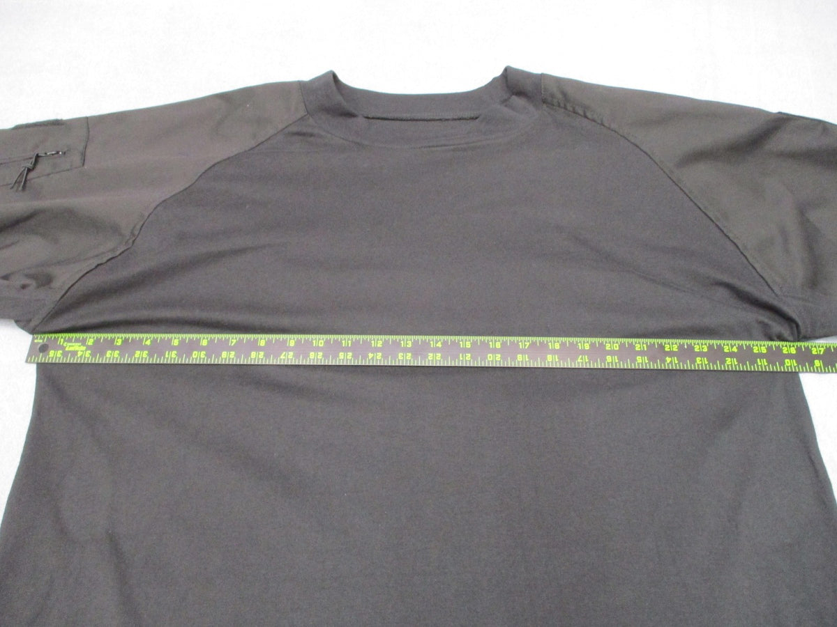 New Rothco Tactical Airsoft Combat Shirt Black 2XL Style 45011 Padded Elbows