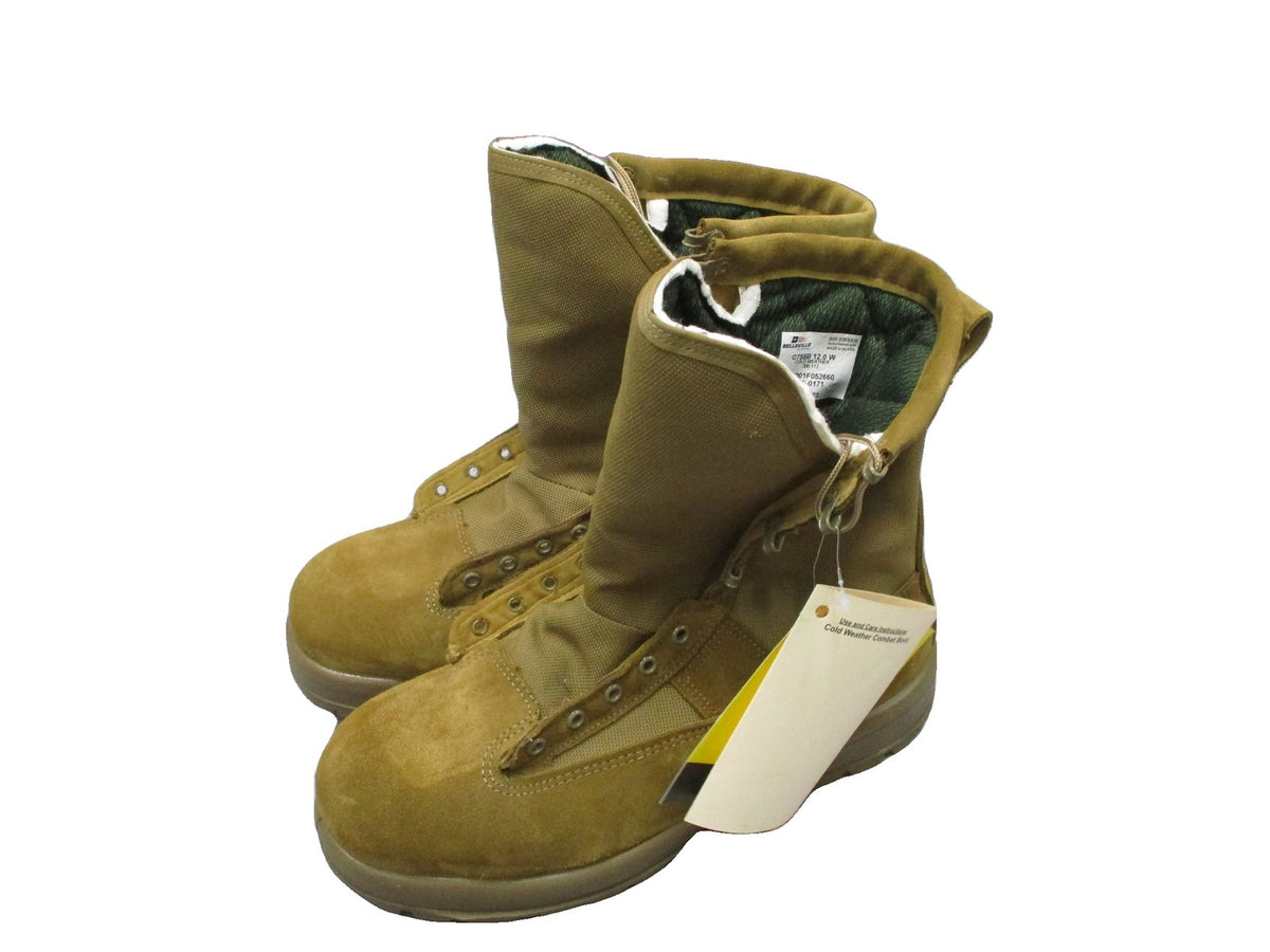 Belleville C755B Cold Weather Combat Boots Men's 12W Made in USA New With Tags