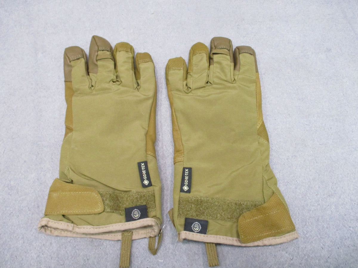 New US Military Clime & Place CWGS Gore-Tex Waterproof Tactical Gloves Tan Large