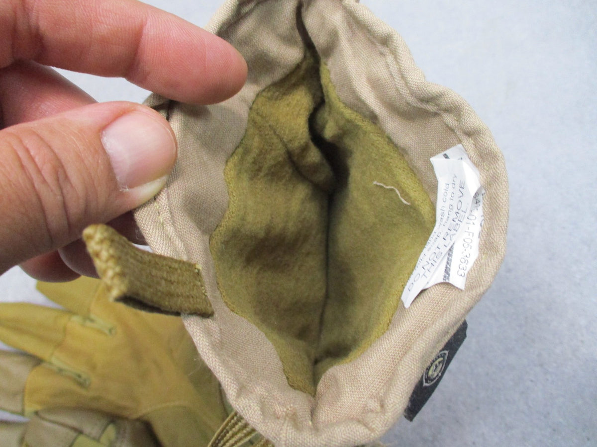 New US Military Clime & Place CWGS Gore-Tex Waterproof Tactical Gloves Tan Large