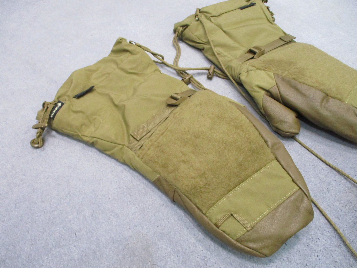 USGI CWGS Extreme Cold Weather Mittens Gore-Tex Shells & Liners Large Coyote