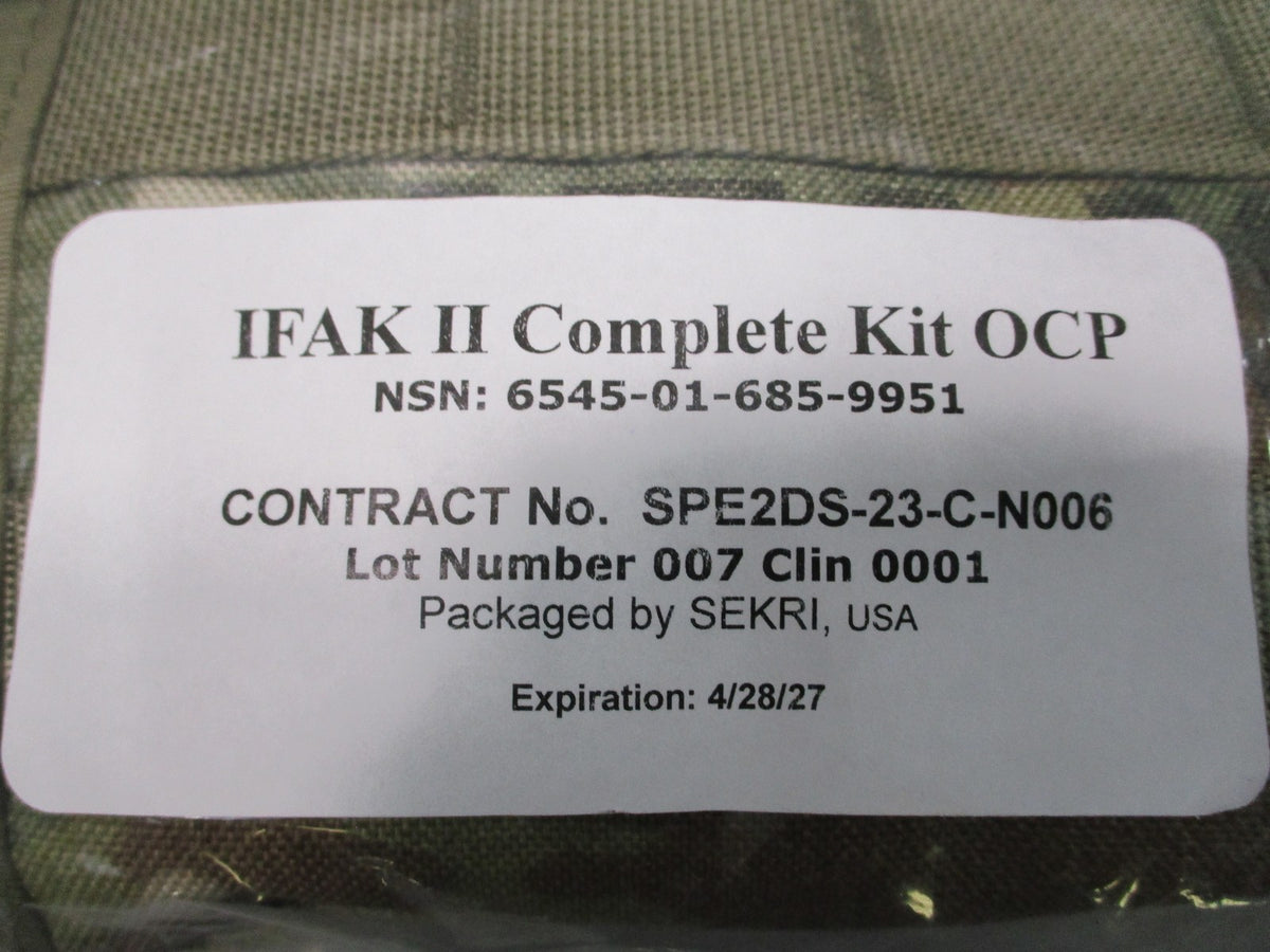 USGI Army IFAK II OCP Complete First Aid Kit Benchmade CAT NSN 6545-01-685-9951