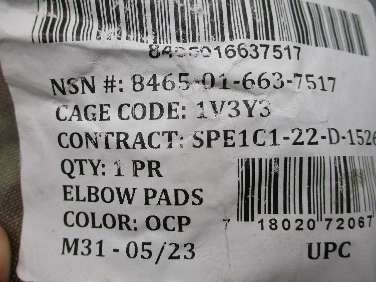 New US Military Issue OCP Elbow Pads Tactical Gear Genuine USGI