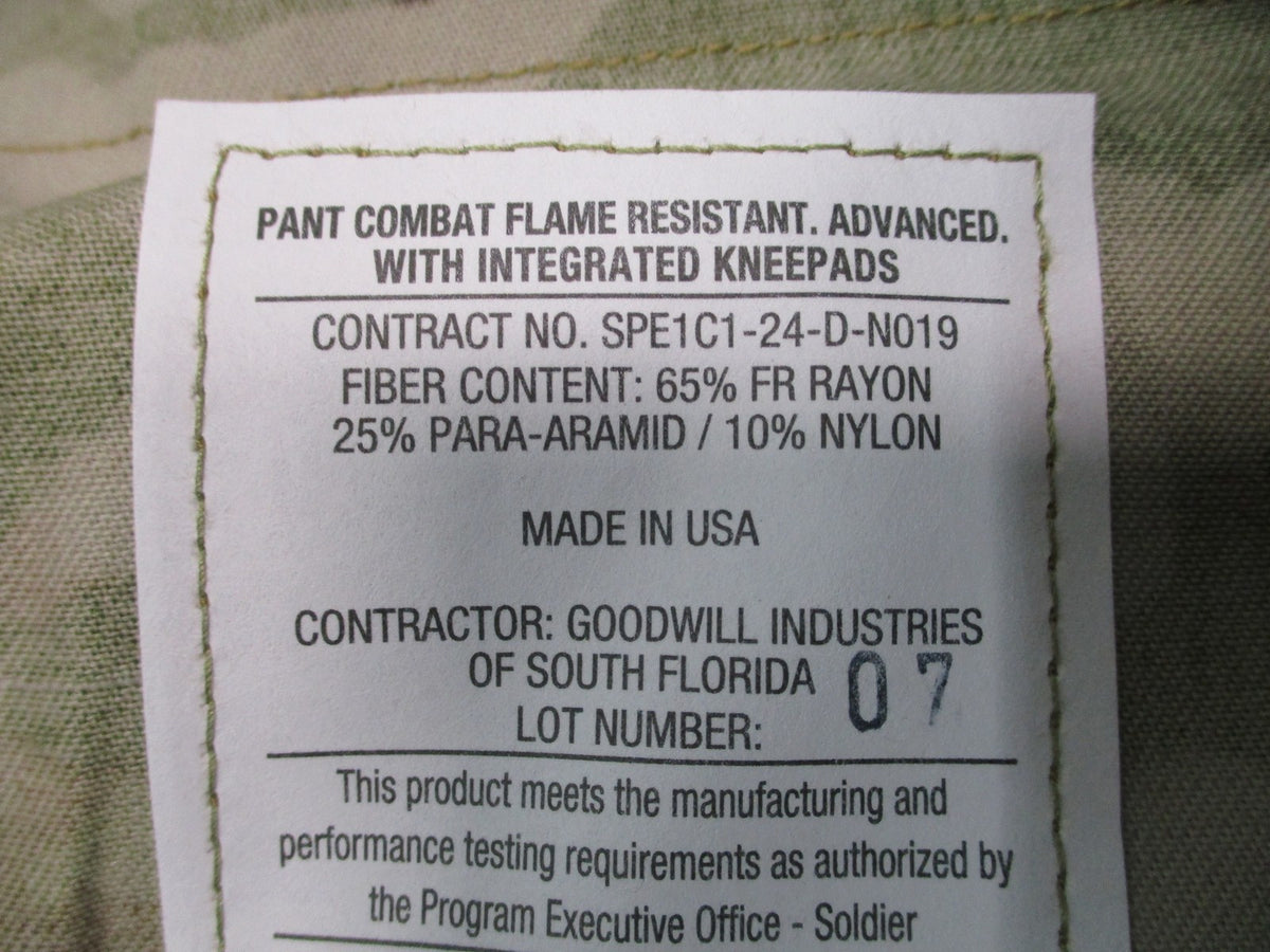 USGI Army Advanced Combat Pants OCP FR Large Regular NWT NSN 8415-01-692-5697