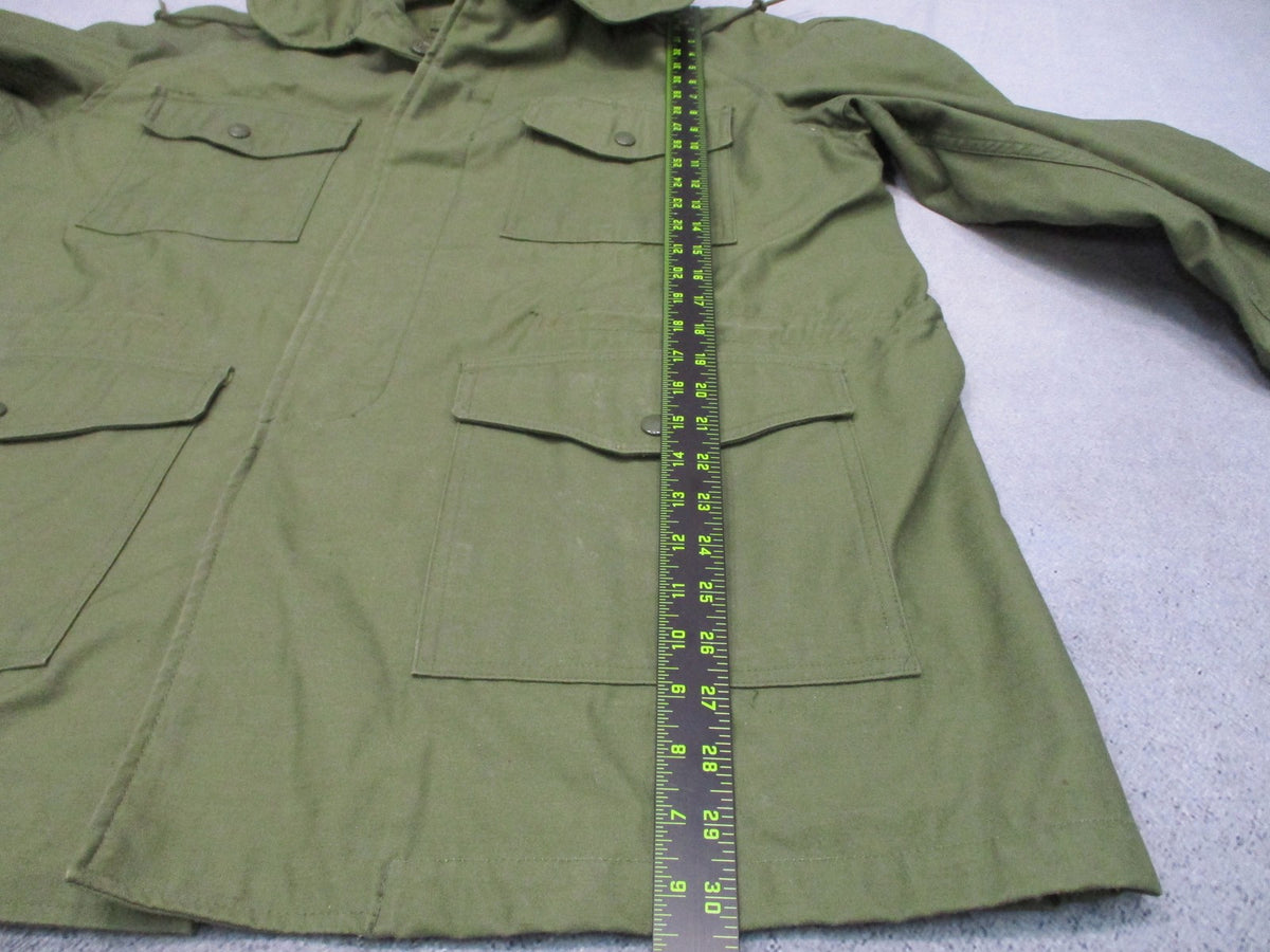 Vintage 1965 USAF OG-107 Field Coat Jacket John Ownbey Medium Long Vietnam Era