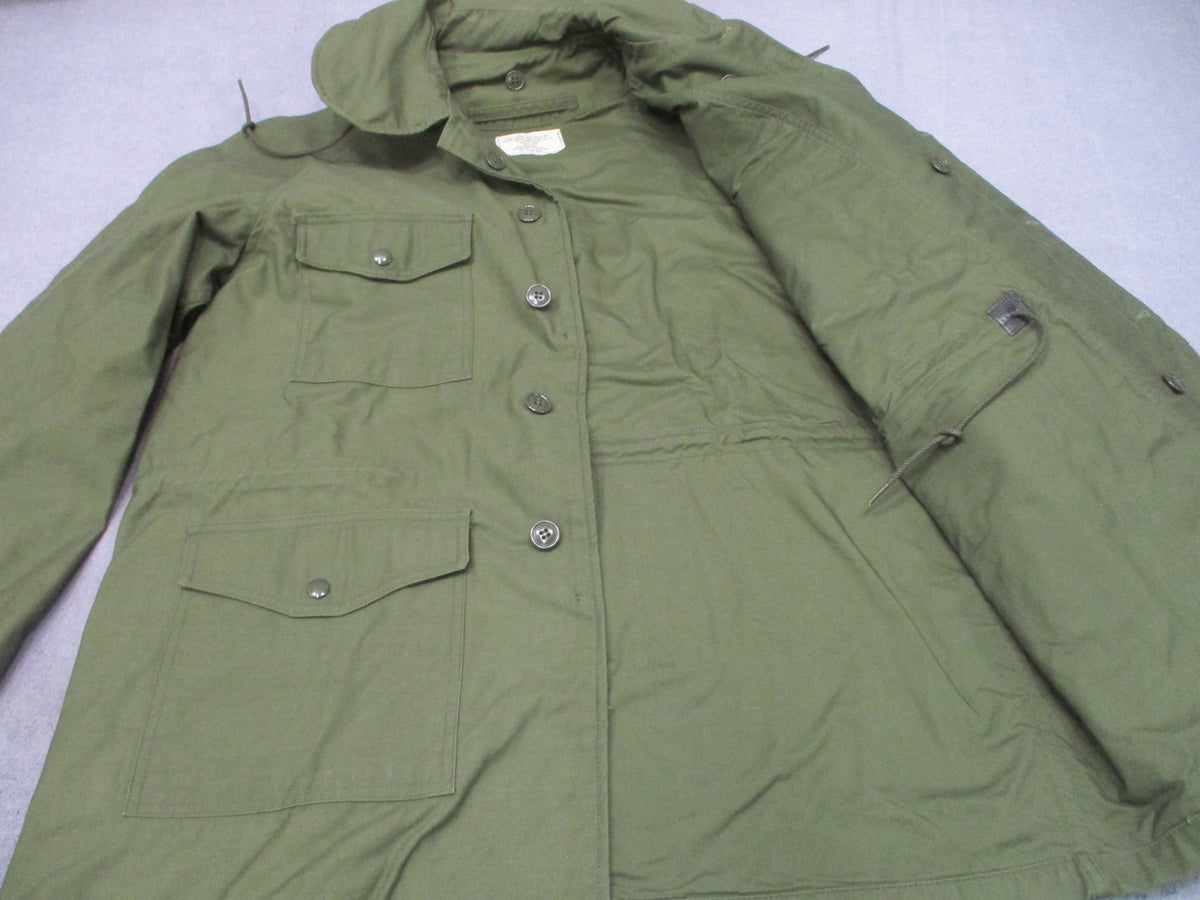 Vintage 1965 USAF OG-107 Field Coat Jacket John Ownbey Medium Long Vietnam Era