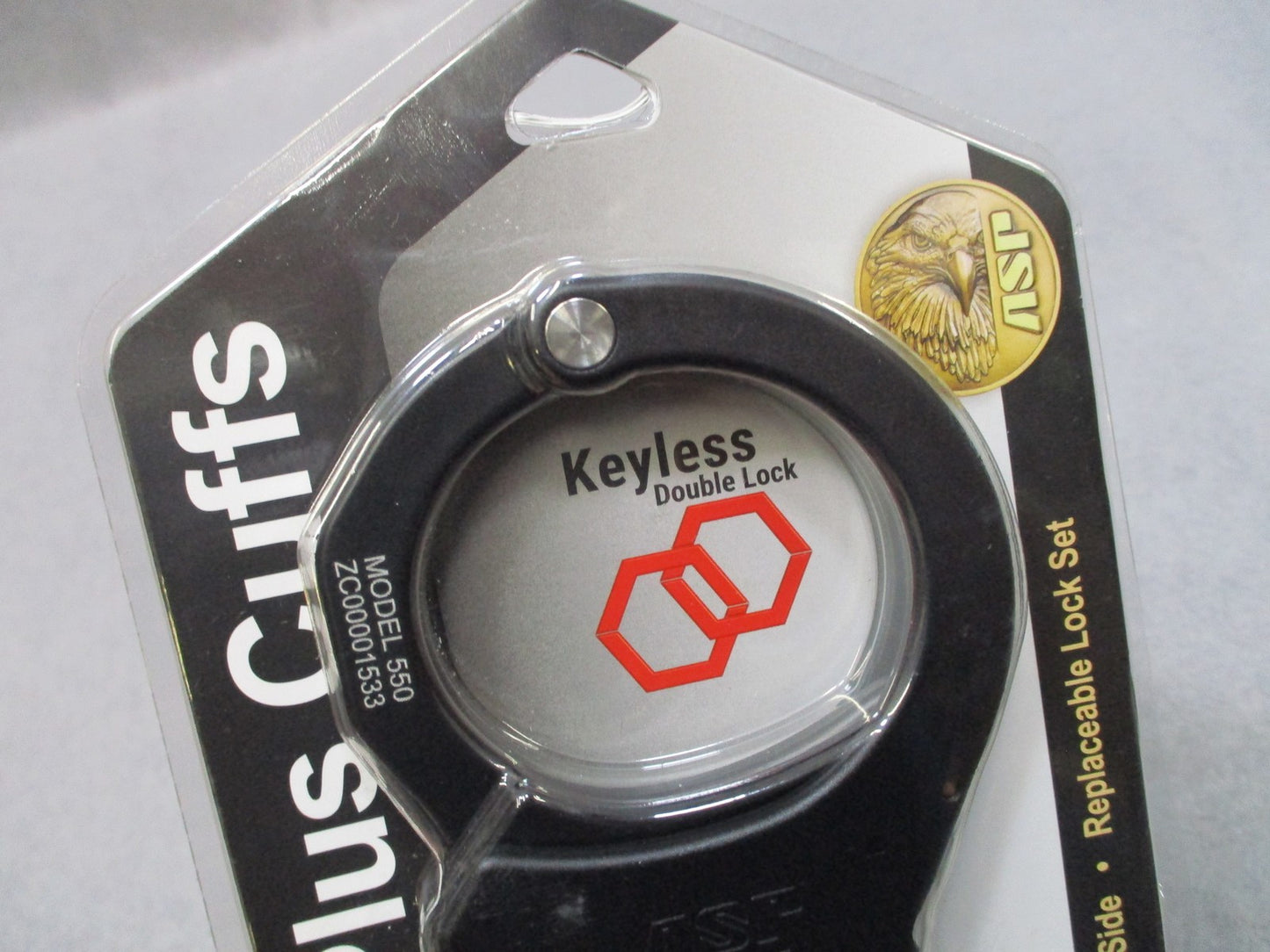 ASP Aluminum Chain Ultra Plus Handcuffs Keyless Double Lock New