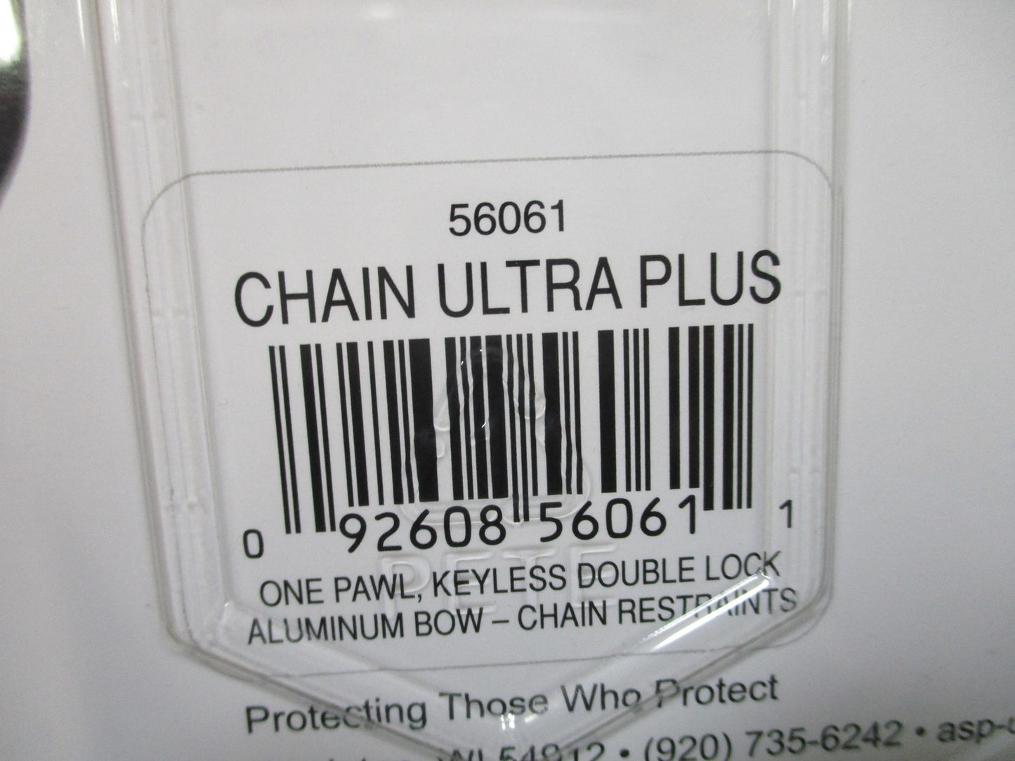 ASP Aluminum Chain Ultra Plus Handcuffs Keyless Double Lock New