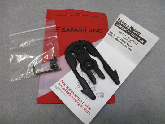 Safariland 6004 MLS Fork Black Tactical Molle Locking System Accessory Mount